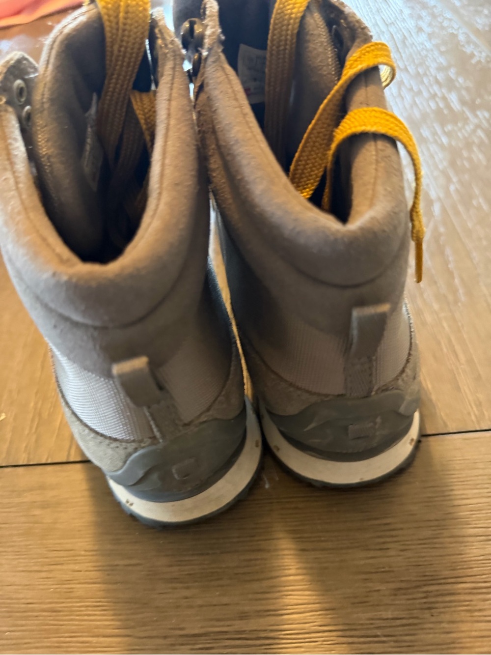 The North Face Gray and Yellow Waterproof Hiking Boots great condition! - Picture 4 of 7